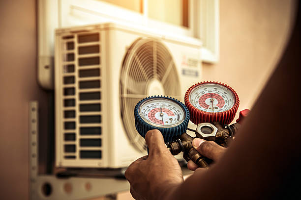 Professional Hvac technician working in Greenbush, MA